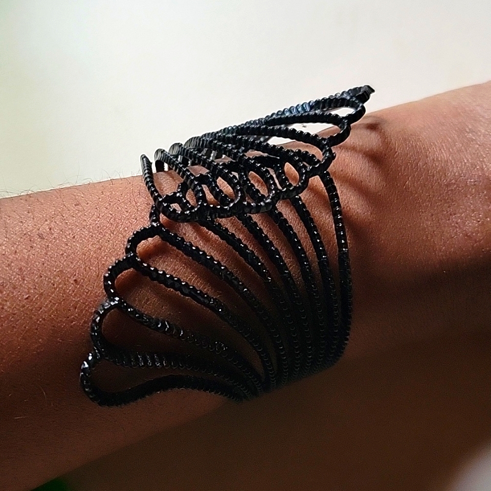Black Euc Bangle Bracelet